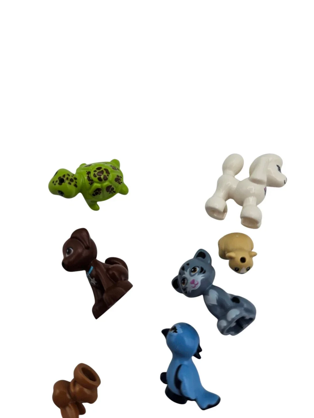 Lot of 7 LEGO Friends Animals Pets Cat Turtle Bird Dog Bunny